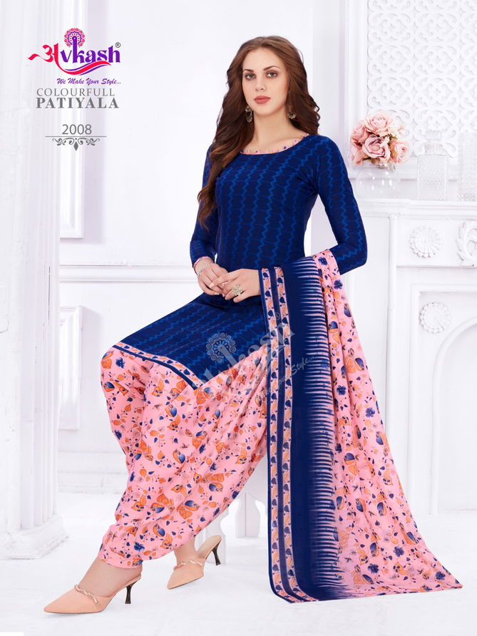 Avkash Colourfull Patiyal 2 Casual Daily Wear Cotton Printed Collection